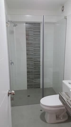 puertas para duchas batientes de vidrio templado
